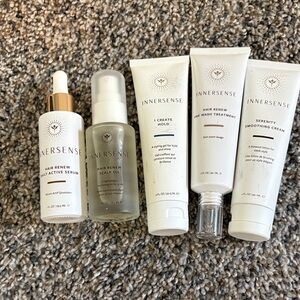 Innersense Hair Renew Scalp Serum and Oil Set - White and Cream